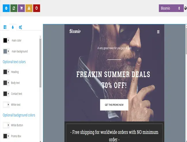 Bissmio - Responsive Email Template with Editor Access
