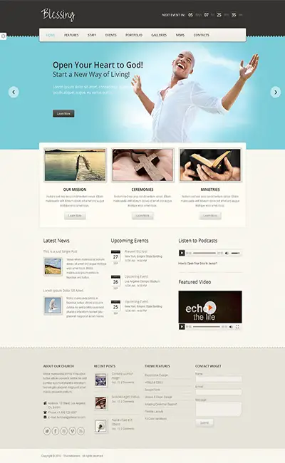 Blessing Responsive HTML5/CSS3 Template 
