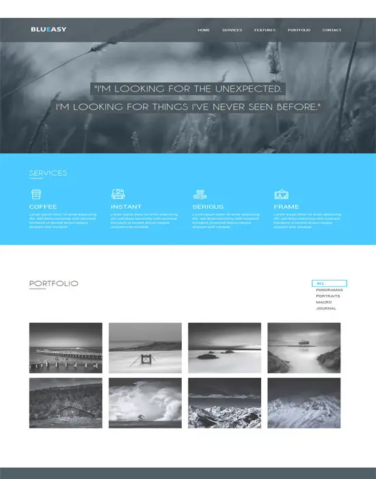 BluEasy -free Corporate portfolio Flat Bootstrap Responsive web template