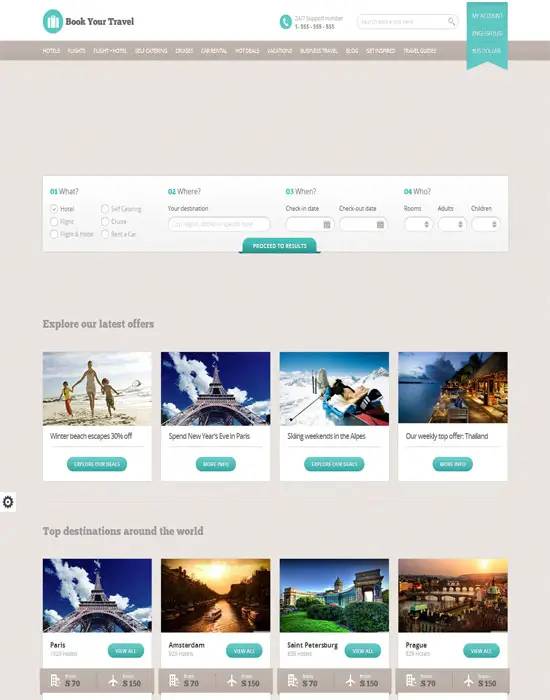 Book Your Travel - Online Booking HTML Template