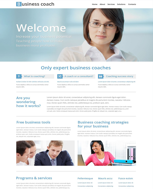 Business Coach - Business School HTML5/CSS3 Website Template