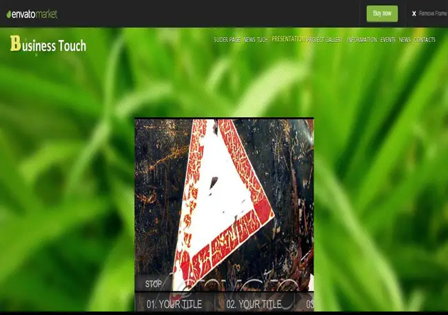 Business Touch - Flash Animation XML Website Template