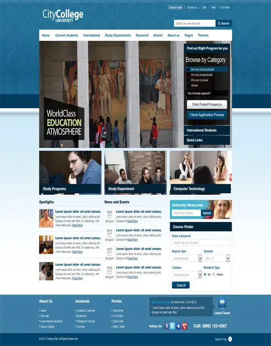 City College University HTMl Website Template