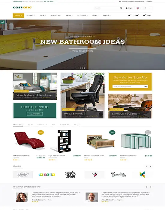 CosyOne - Premium Furniture/Interior HTML Template 