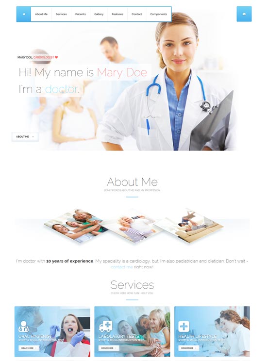 Cured - Bootstrap One Page HTML/CSS Template