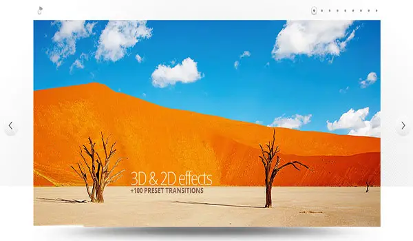 Cute Slider - 3D & 2D HTML5 Image Slider