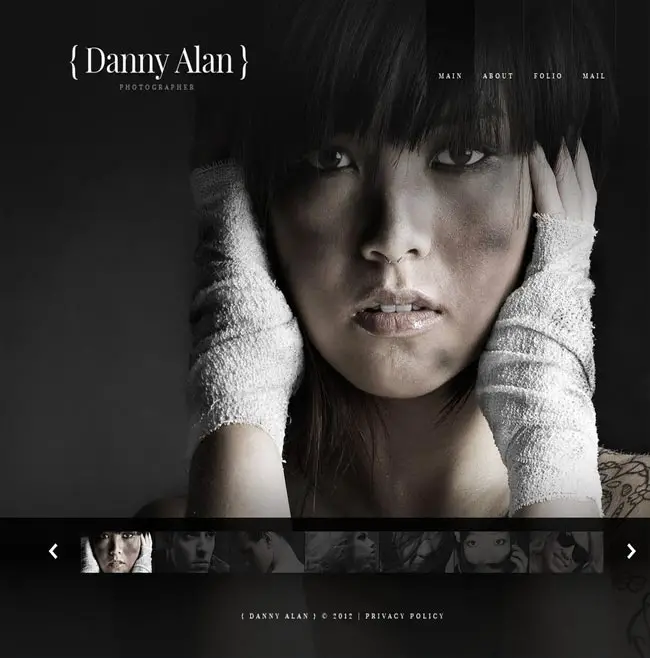 Danny Alan - Photographer Portfolio Flash Template