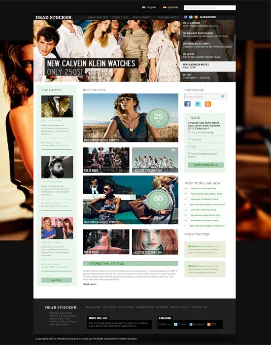 Deadstocker-Free Fashion Magazine Template