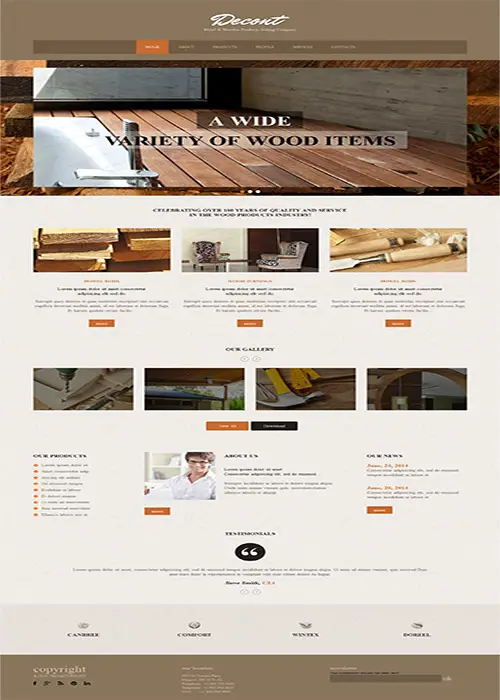Decort - Flooring Responsive Website Template