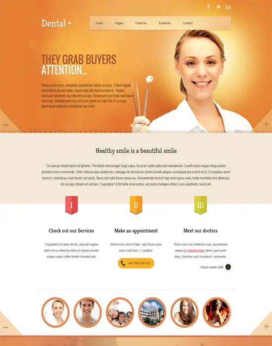 Dental+ HTML Website Template