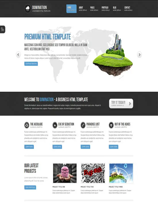 Domination - a Business HTML Website Template
