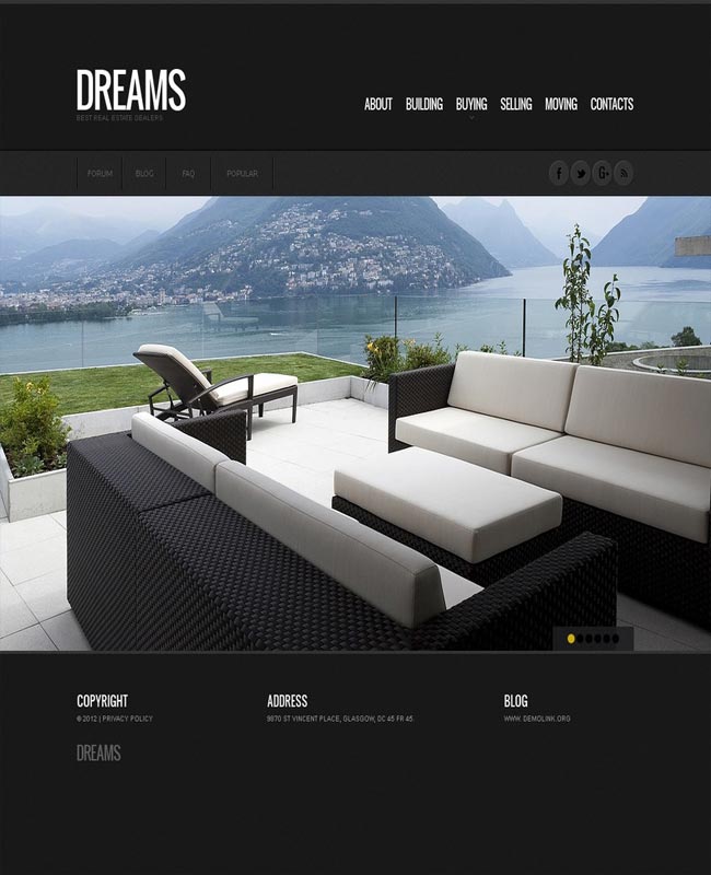 Dreams - Best Real Estate Agency Flash Template