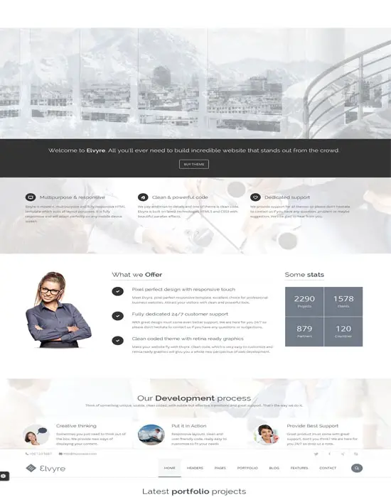 Elvyre Retina Ready HTML5 Template