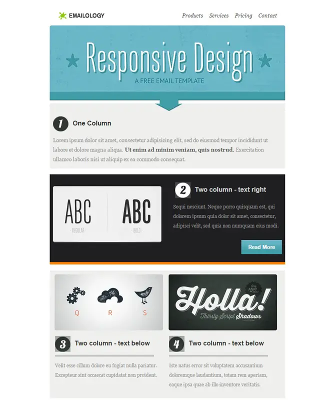 Emailology - Free Responsive Newsletter Template