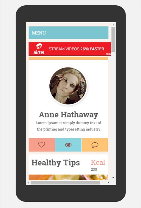 Ero - Free Mobile Website Responsive Template