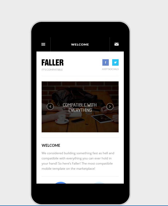 Faller - Wonderful Effect Mobile Retina HTML5 & CSS3 with WebApp