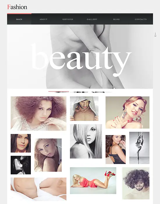 Fashion Beauty website Template