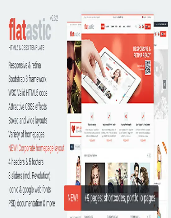 Flatastic - Ecommerce HTML Website Template