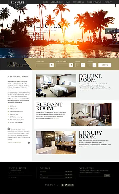 FlawlesHotel - Online Hotel Booking Template 