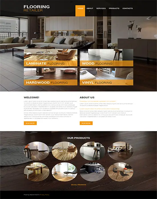 Flooring Retailer – responsive furniture html template