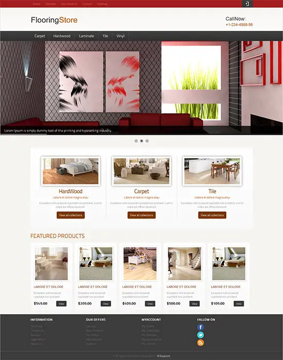 Decor - free interior furniture & decoration template