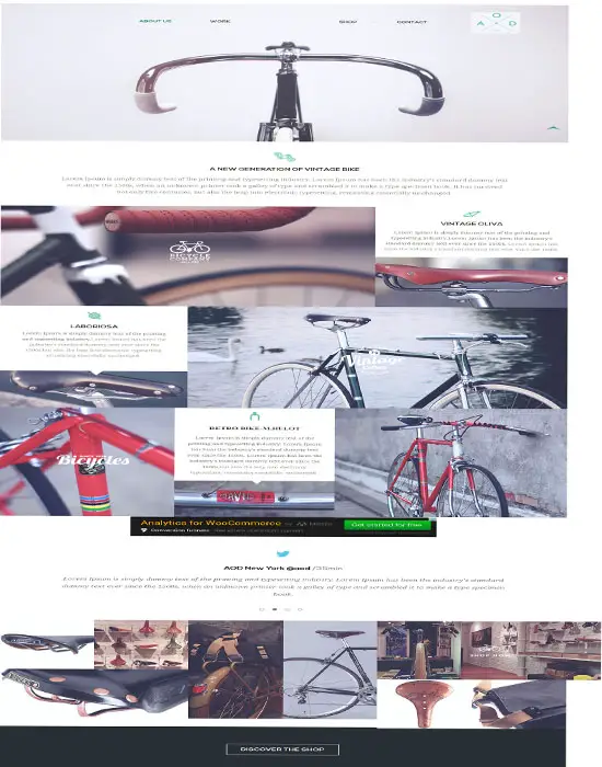 Free Bicycle a Product Based Flat Responsive web template