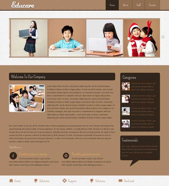 Free-Educare Education Mobile Website Template