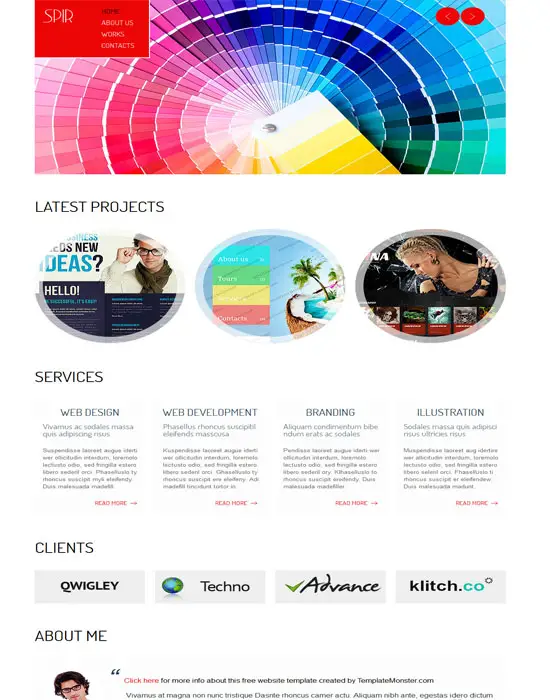 Free HTML5 Theme for Portfolio Photography Theme