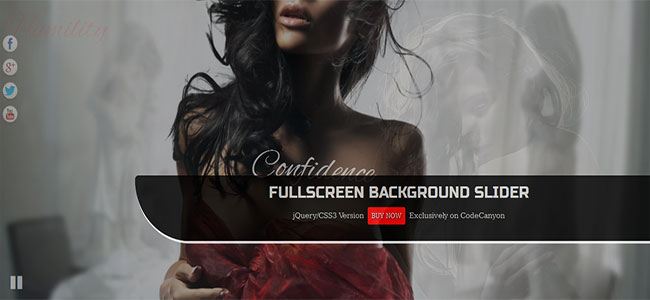FullScreen Background Slider - jQuery SlideShow – Premium