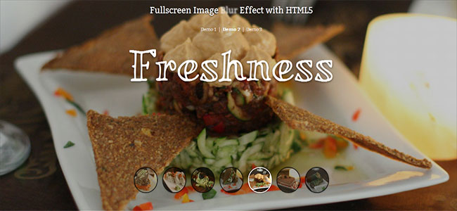 Fullscreen Image Blur Effect with HTML5 