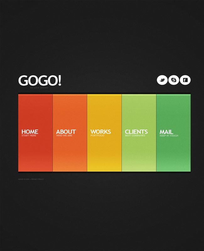 GOGO - Creative Design Studio Flash Web Template