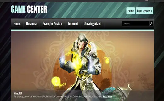 Game Center-Free Gaming HTML Website