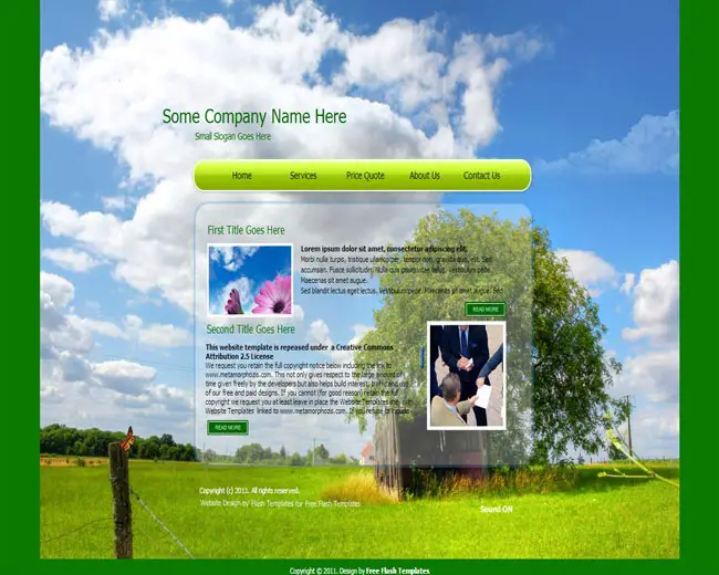 BusinessPro - Flash Animated Free Business Template