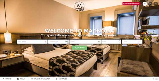 HOTEL MAGNOLIA - Booking request Template