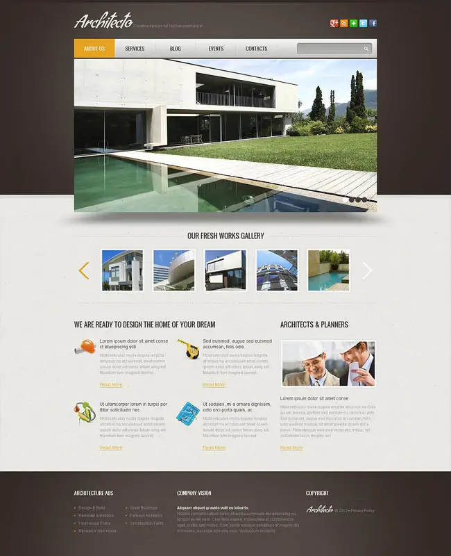 Architectural Wix Web Template