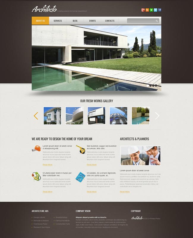 Architectural Wix Web Template