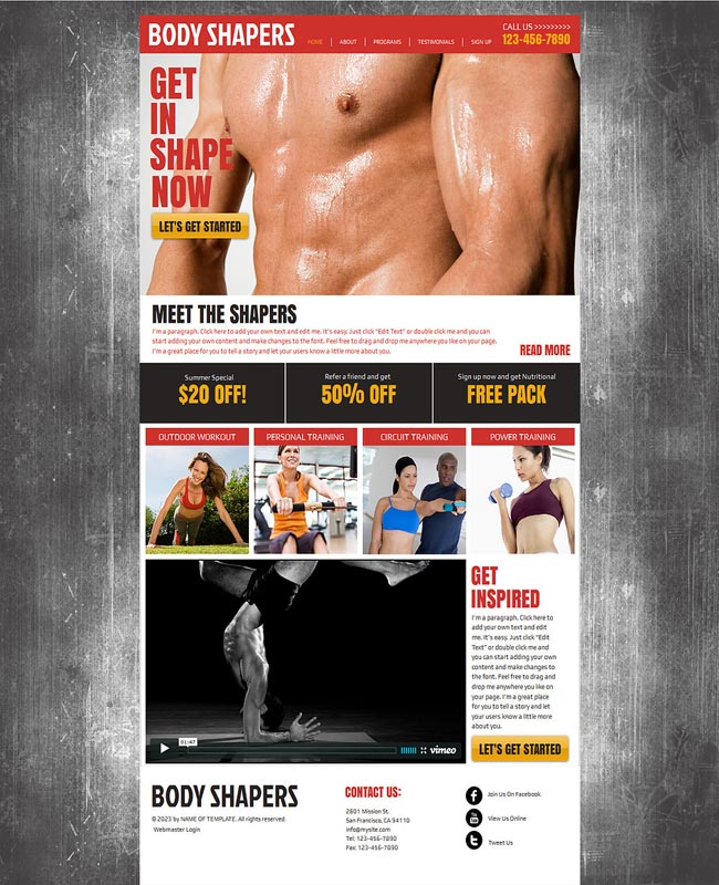 Sports Wix Template