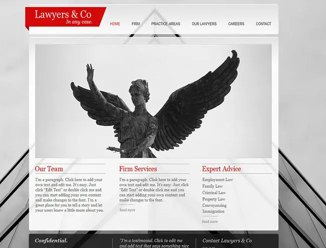 Lawyers Co Wix site Template