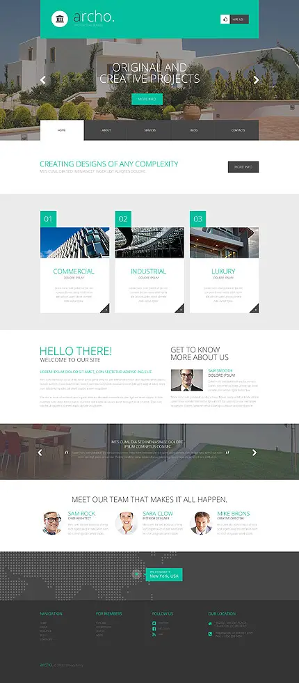 Architect's Portfolio WordPress Template