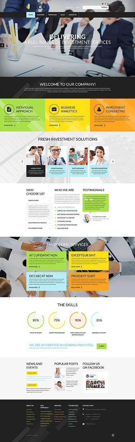 Business Strategy WordPress Website