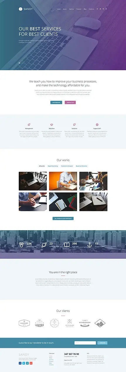 Web Design Agency WordPress Template