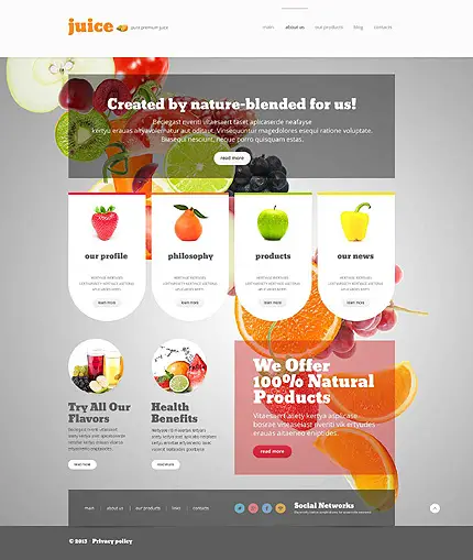 Juicy Restaurant WordPress Website