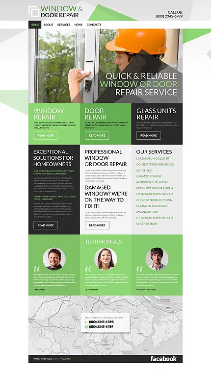 Doors & Windows WordPress Template