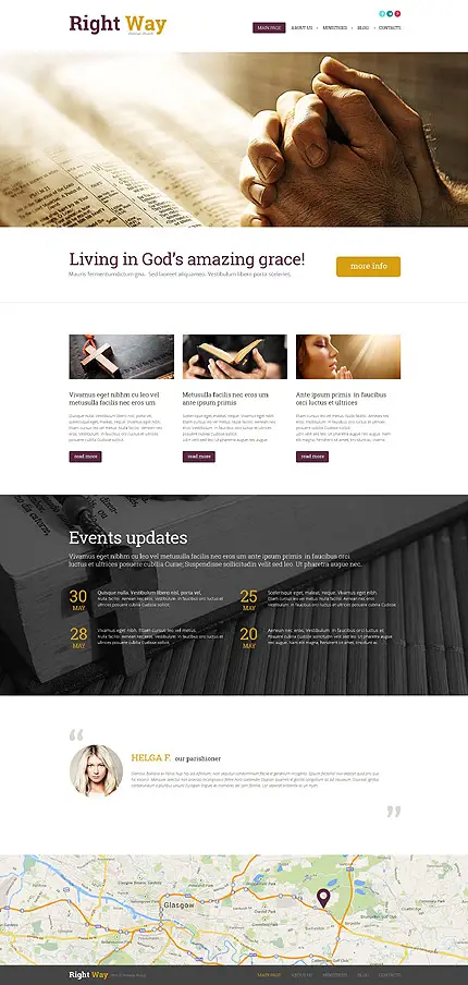 Believing in God WordPress Template