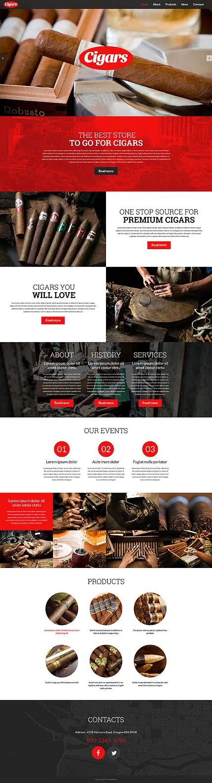 Elite Cigars WordPress Website