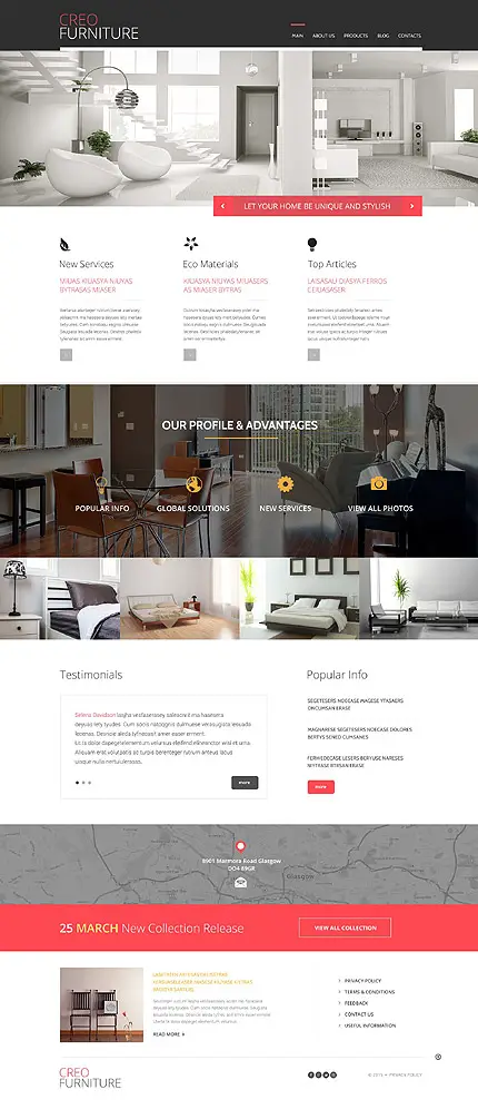 Interior Design WordPress Template