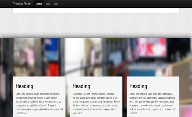 Bootstrap Parallax - Simple parallax integrated with Twitter Bootstrap