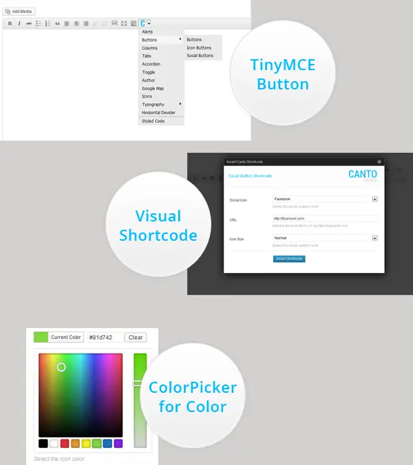 Canto Shortcodes - Premium Visual plugin