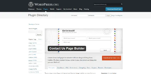 Contact Us Page Builder