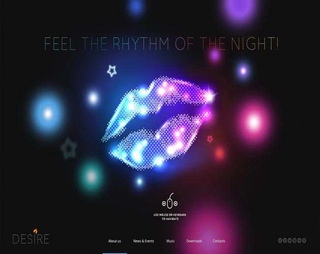 Desire - Exclusive Effect Night Club Website Template